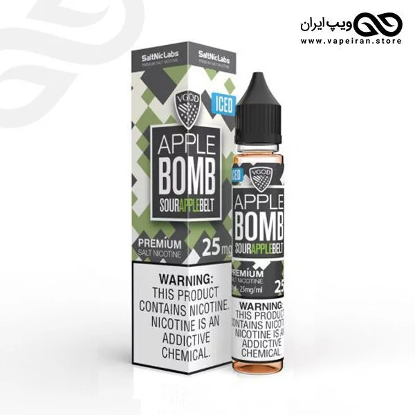 سالت نیکوتین بمب سیب یخ ویگاد VGOD SaltNic Apple Bomb Ice - Image 1