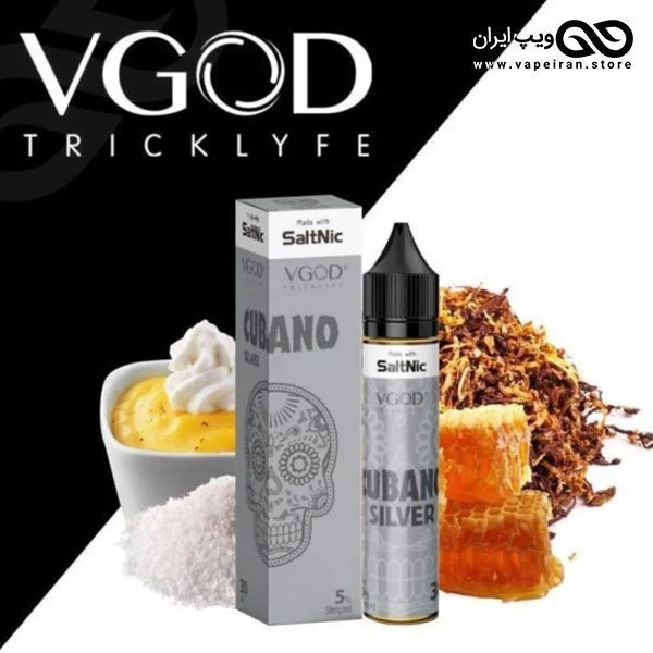 جویس سالت سیگار برگ کوبایی و وانیل VGOD SaltNic Cubano Silver - Image 2