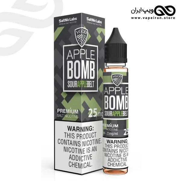 سالت سیب سبز ترش ویگاد VGOD SaltNic Apple Bomb - Image 1