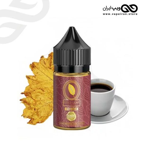جویس سالت توباکو و قهوه Gold Leaf Emericano SaltNic - Image 1