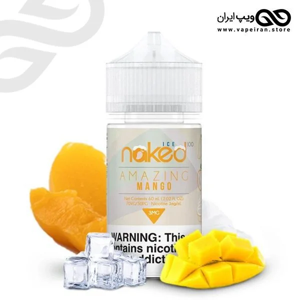 جویس انبه هلو و خامه خنک NKD100 Mango Ice - Image 1
