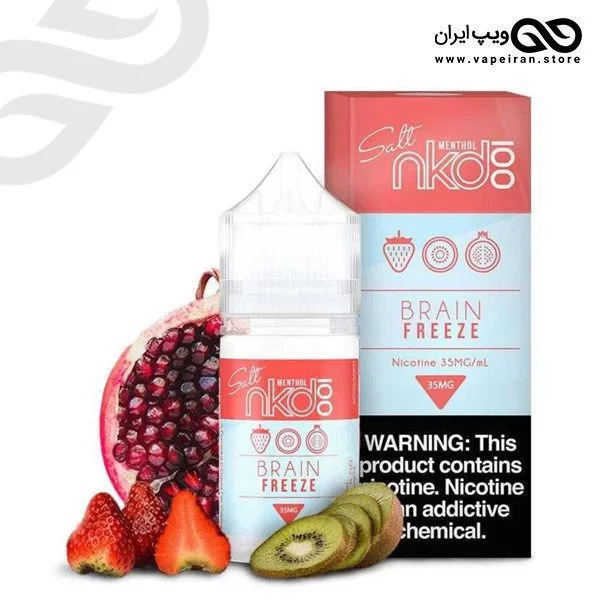 جویس سالت طعم توتفرنگی، انار و کیوی و یخ NKD100 Strawberry POM - Image 1