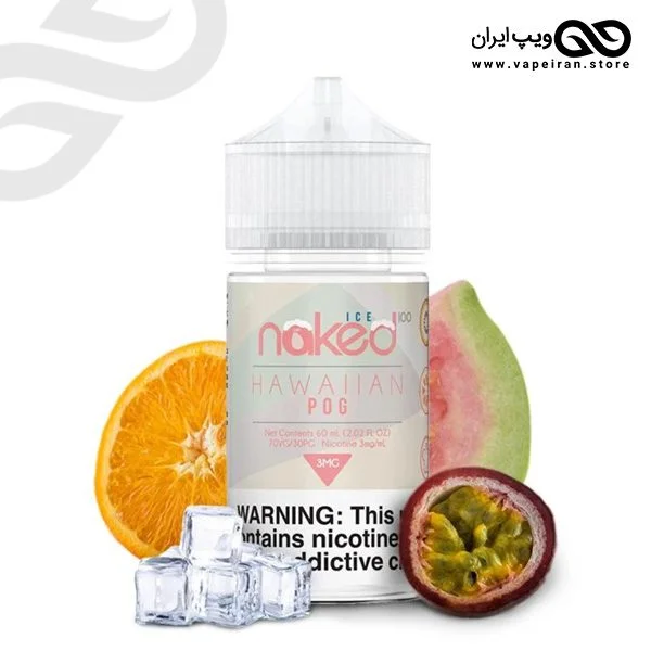 جویس  پرتقال پشن فروت و گوآ و یخ NKD100 Hawaiianpog Ice - Image 1