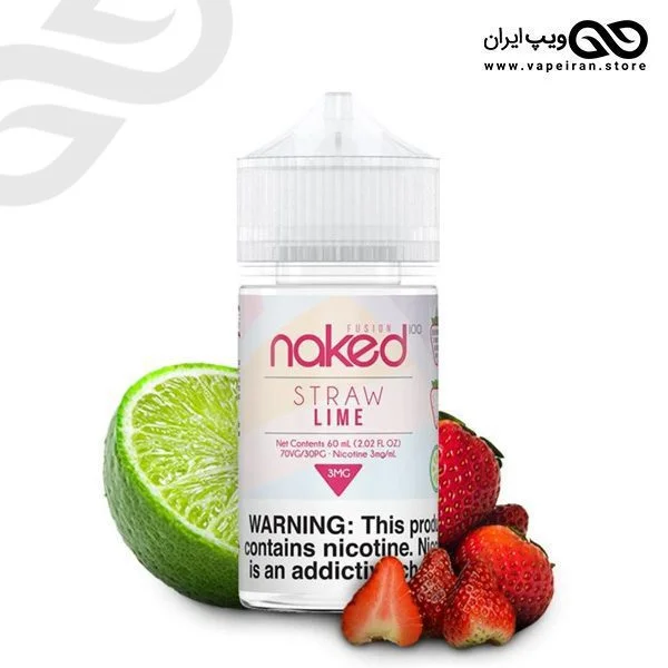 جویس توتفرنگی و لیمو NKD100 Strawlime - Image 1